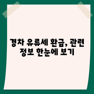 경차 유류세 환급