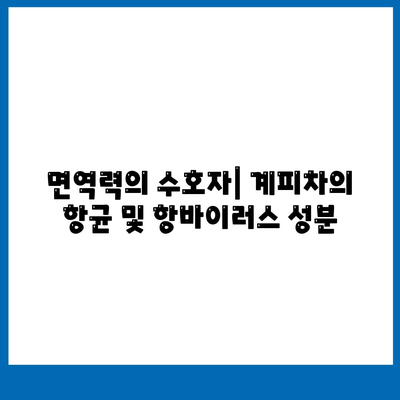 면역력의 수호자| 계피차의 항균 및 항바이러스 성분