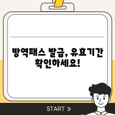 방역패스 발급