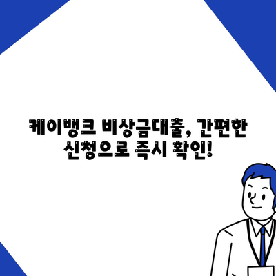 케이뱅크 비상금대출