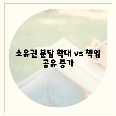 소유권 분담 확대 vs 책임 공유 증가