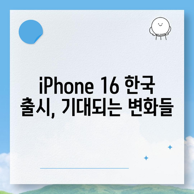 iPhone 16 한국 출시일 | 1차 공개, 프로 디자인 개선