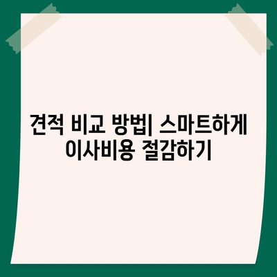 포장이사 견적 비교, 이사짐센터를 알아보자