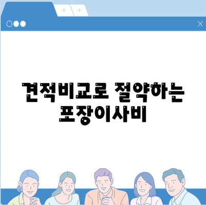 포장이사 비용 비교 | 견적사이트와 사다리차업체 가격