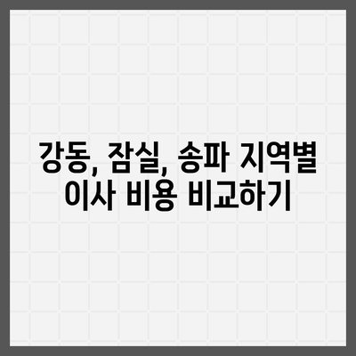 강동, 잠실, 송파 이사 전문업체 e조은 이사