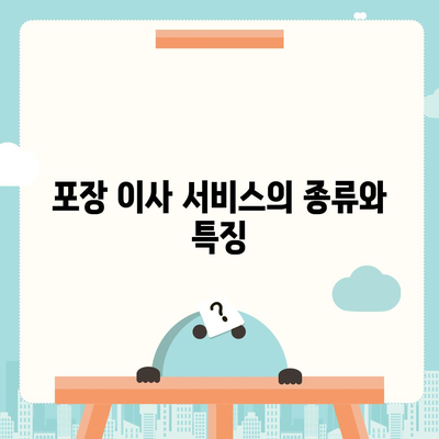 포장 이사 견적 비교 비용 체크리스트 및 사다리차 요금