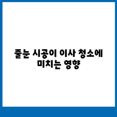 이사 청소 전 탄성 코트 줄눈 시공 확인