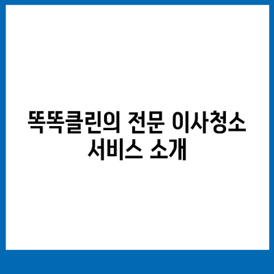 부산 이사청소 업체 | 하루 한 집에 집중하는 똑똑클린