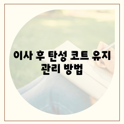 이사 청소 전 탄성 코트 줄눈 시공 확인