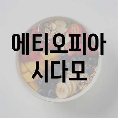 에티오피아 시다모