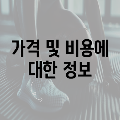 가격 및 비용에 대한 정보