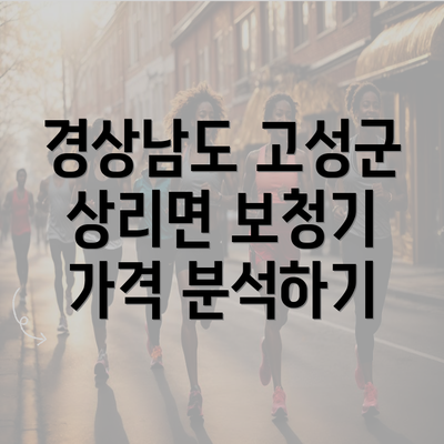 경상남도 고성군 상리면 보청기 가격 분석하기