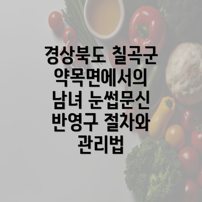 경상북도 칠곡군 약목면에서의 남녀 눈썹문신 반영구 절차와 관리법