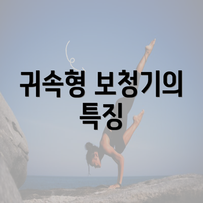 귀속형 보청기의 특징