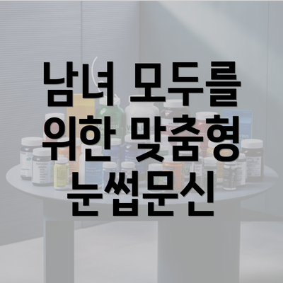 남녀 모두를 위한 맞춤형 눈썹문신