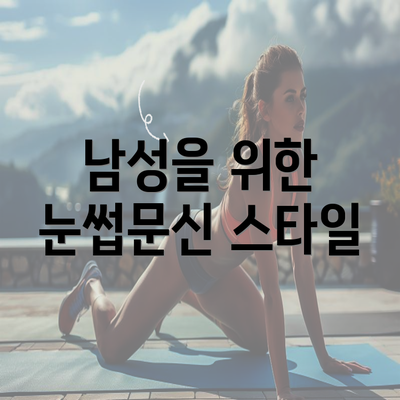 남성을 위한 눈썹문신 스타일