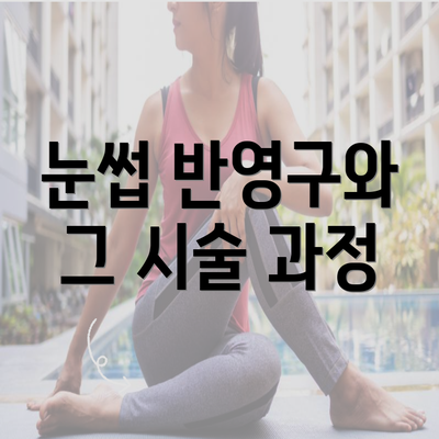 눈썹 반영구와 그 시술 과정