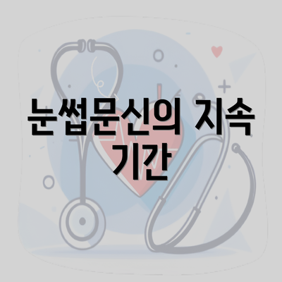 눈썹문신의 지속 기간