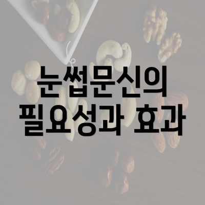 눈썹문신의 필요성과 효과