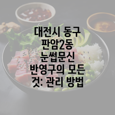 대전시 동구 판암2동 눈썹문신 반영구의 모든 것: 관리 방법