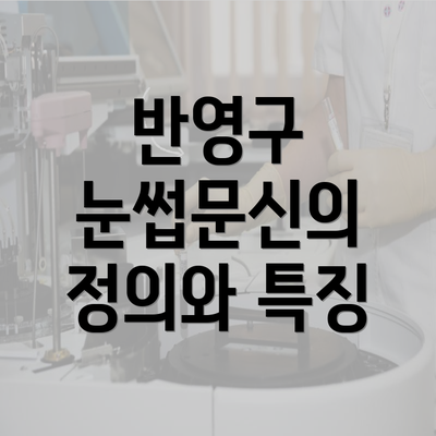 반영구 눈썹문신의 정의와 특징