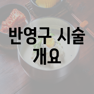 반영구 시술 개요