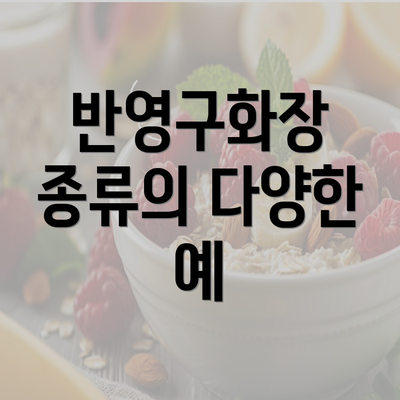 반영구화장 종류의 다양한 예