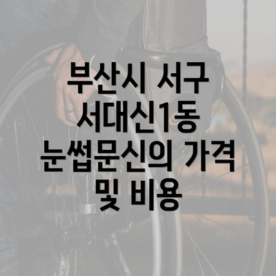 부산시 서구 서대신1동 눈썹문신의 가격 및 비용