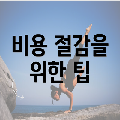 비용 절감을 위한 팁