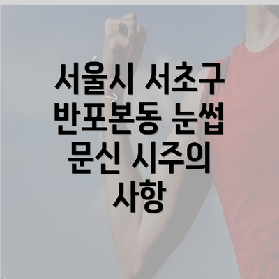 서울시 서초구 반포본동 눈썹문신 반영구의 매력: 스타일과 편리함