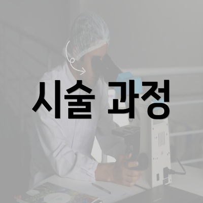 시술 과정