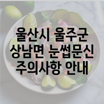 울산시 울주군 상남면 눈썹문신 주의사항 안내