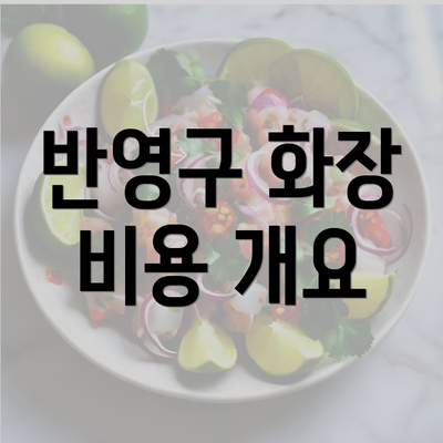 반영구 화장 비용 개요