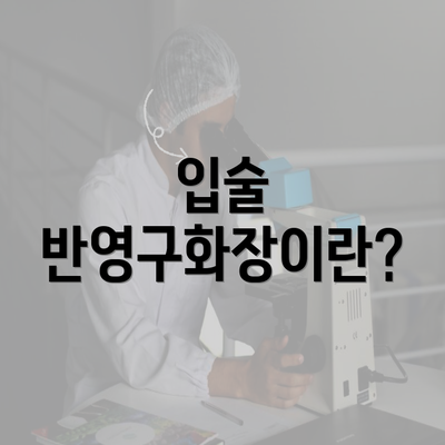 입술 반영구화장이란?