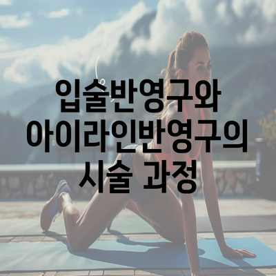 입술반영구와 아이라인반영구의 시술 과정